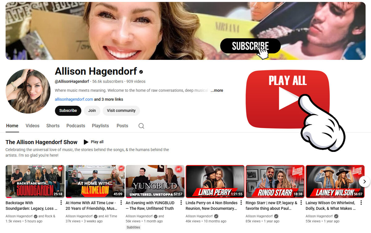 Allison Hagendorf Show Youtube Chanell